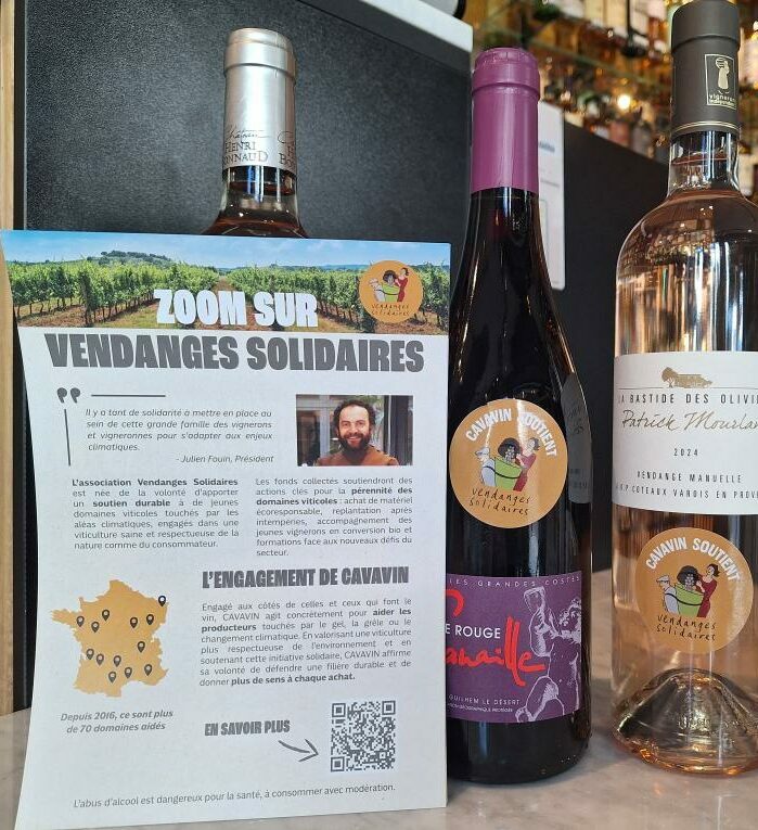 Opération Cavavin x Vendanges Solidaires