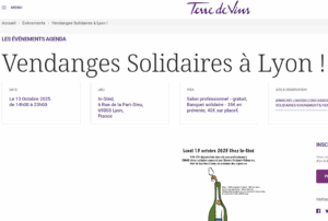 Terre de Vins pour Vendanges Solidaires