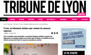 Tribune de Lyon pour Vendanges Solidaires